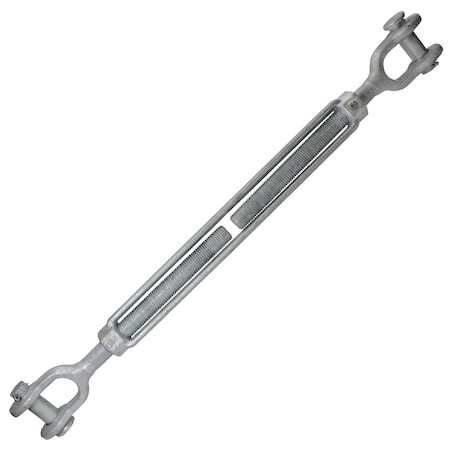 Us Cargo Control Galvanized Turnbuckle - Import - Jaw & Jaw - 2" x 24" JJTBGV2X24